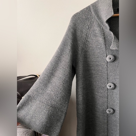 Marc By Marc Jacob Gray Merino Wool Long Cardigan Sweater - Picture 5 of 6
